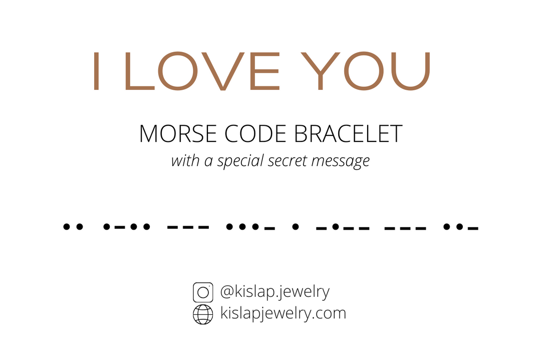 Morse Code - "I Love You" Bracelet