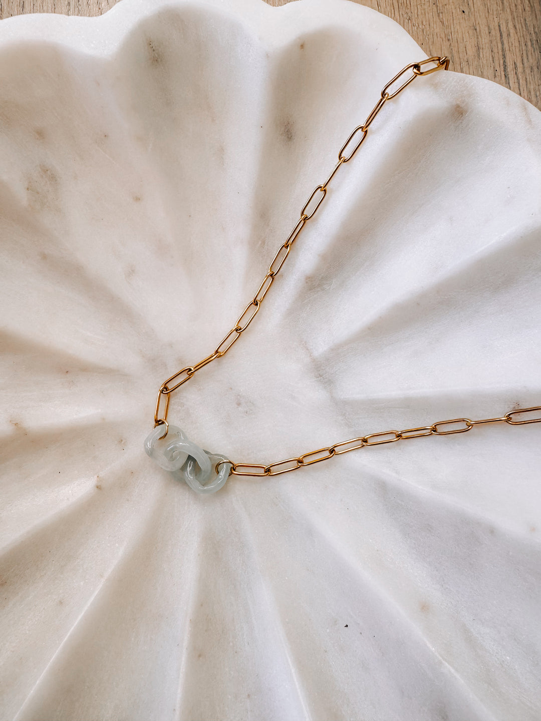Jade Horse bit Necklace