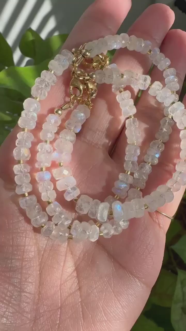 Rainbow Moonstone Bracelet