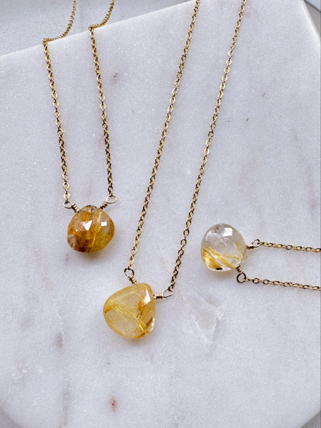 Golden Rutile Necklace