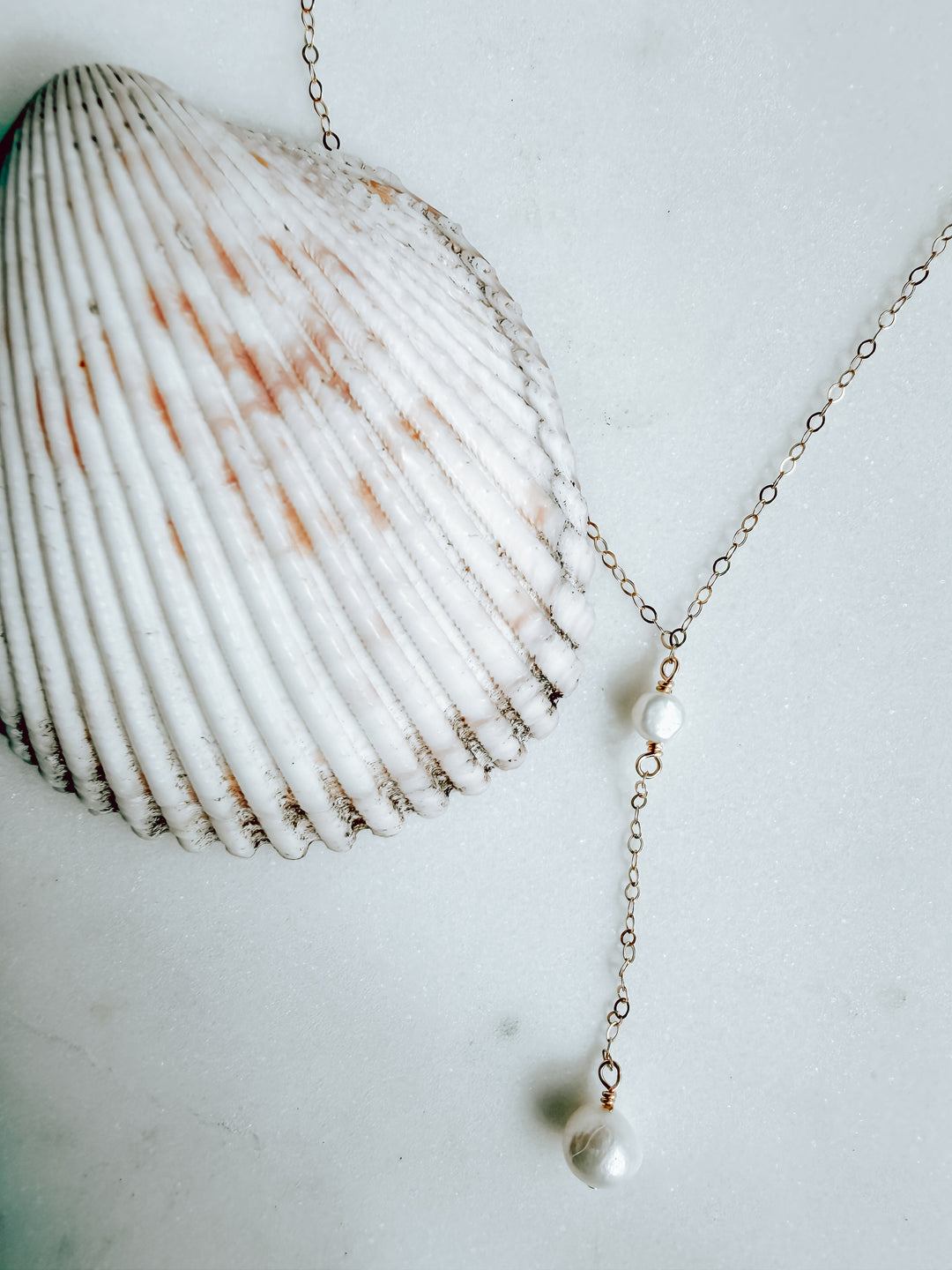 Lariat Necklace by Kislap Jewelry