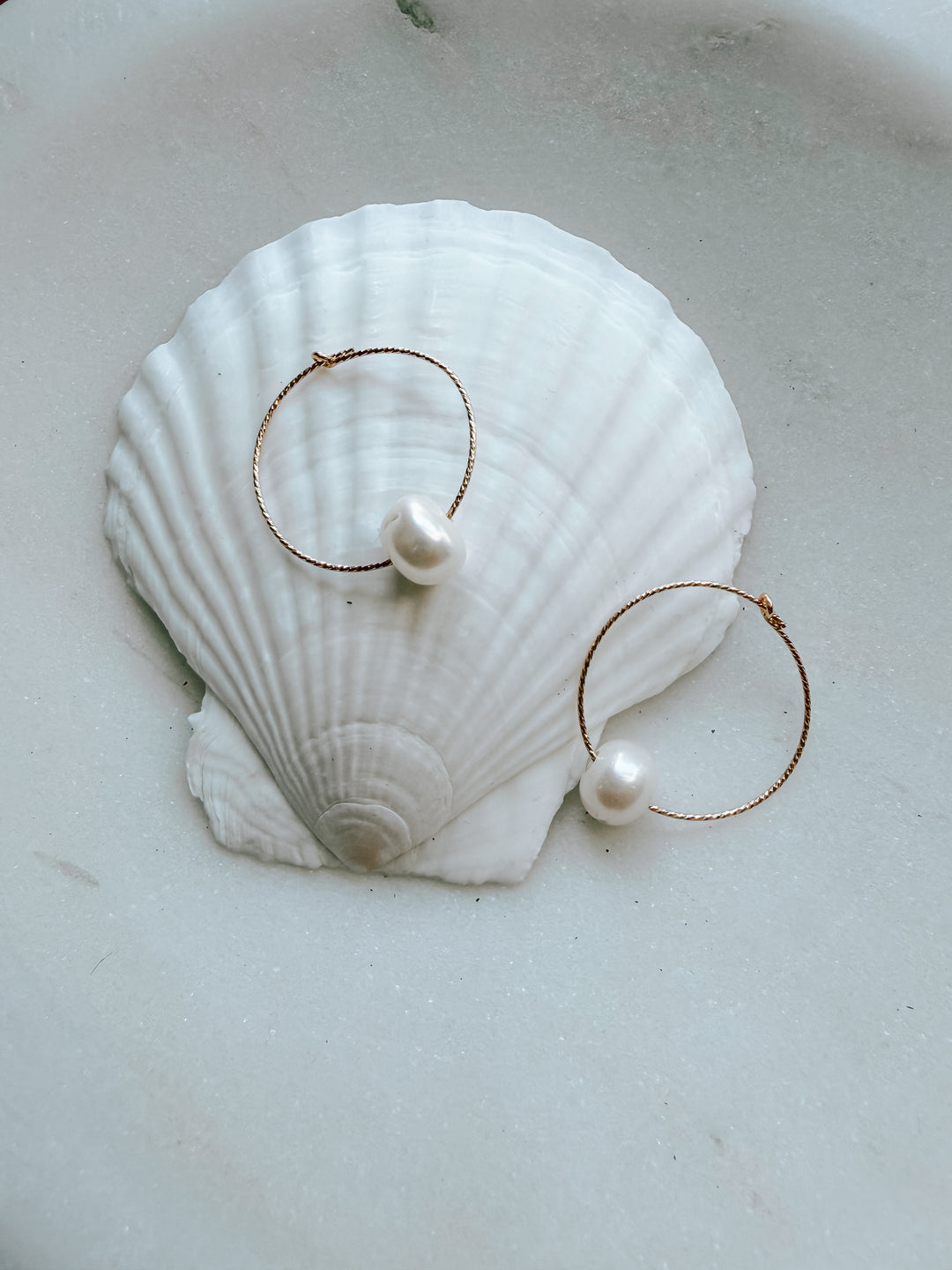 The Kislap Hoops with Pearl